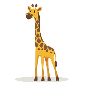 cute baby giraffe with a long neck and brown spots