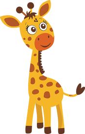 cute baby giraffe with big eyes