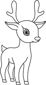cute deer cartoon clipart