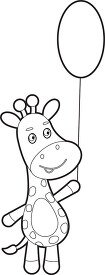 cute giraffe cartoon character standing on two legs printable ou