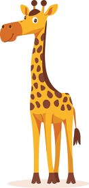 cute giraffe cartoon with a friendly face