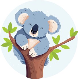 cute koala tree dwelling marsupial clip art