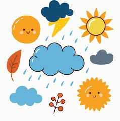 Cute Seasonal Weather Clipart