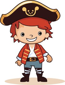 cute smiling child pirate