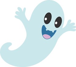 cute smiling halloween ghost