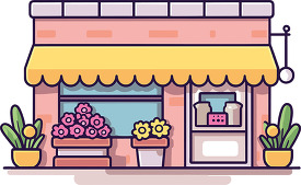 decorated flower shop