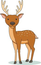 deer with full antlers clipart