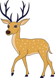 deer with large antlers clipart