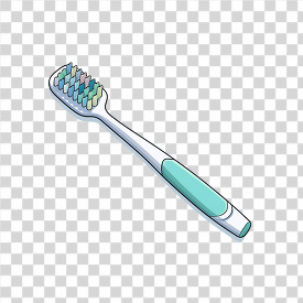 Dental hygiene illustration with a toothbrush