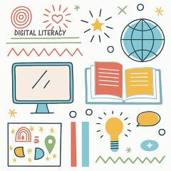 digital literacy clipart