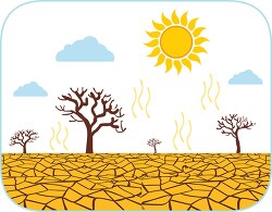 Drought Extreme Weather Clipart