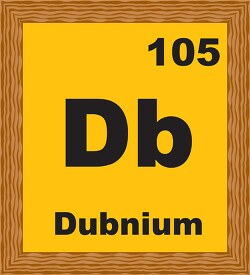 dubnium periodic chart clipart