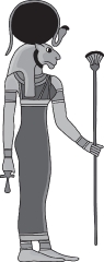 egyptian mythology goddess character educational clip art graphi