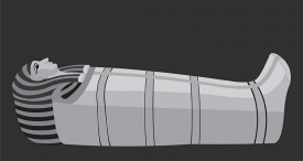 egyptians sarcophagus gray color clipart