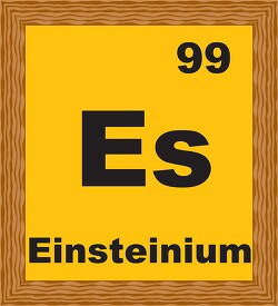 einsteinium periodic chart clipart