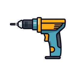 electric drill icon style clipart