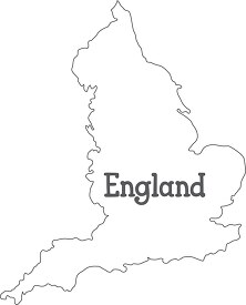 england map black outline