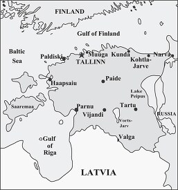 Estonia country map gray color