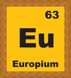 europium periodic chart clipart