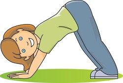 exercise girl stretching