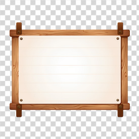 flat style drawing of a double plank wooden signboard