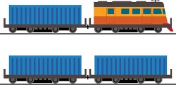 freight train with freight cars used to haul and transport goods