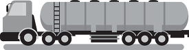 fuel tanker truck transportation gray color clip art