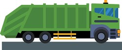 garbage truck used to collect solid waste clipart