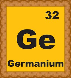 germanium periodic chart clipart
