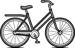 girls-bicycle-black-outline