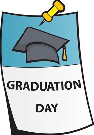 graduation day calendar clipart