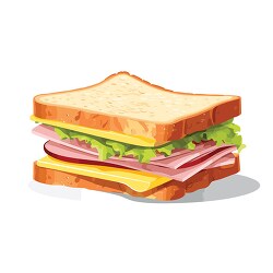 ham cheese sandwich clip art