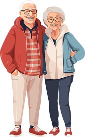 happy healthy active grandparents