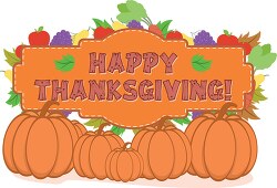 happy thanksgiving greeting clipart 3