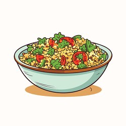 healthy quinoa salad with herbs and spices