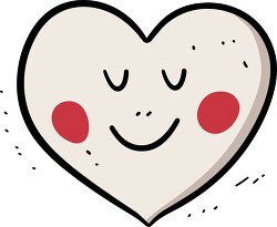 heart emoji with red cheeks