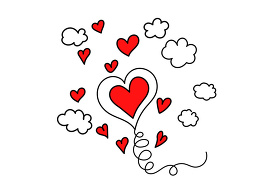 hearts and clouds animated clipart