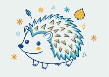 hedgehog with a spiky back