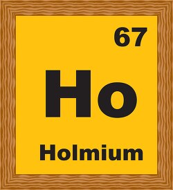 holmium periodic chart clipart