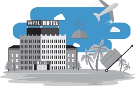 hospitality industry hotel and travel icons educational clip art