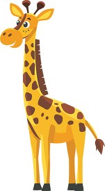 illustration of a giraffe with a long neck and brown spots