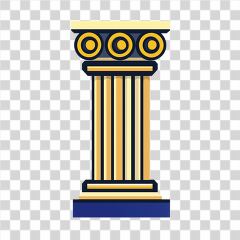 Ionic Column Capital Showcasing Classic Greek Architecture