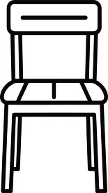 kitchen chair black outline clip art