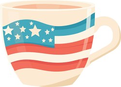 large 4th of july coffee cup