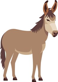large brown donkey clip art