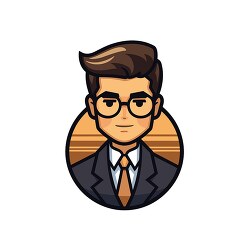 lawyer icon style clip art