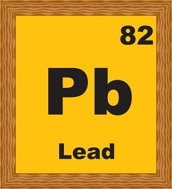lead periodic chart clipart