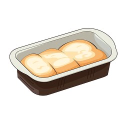 lemon bread in a baking loaf pan