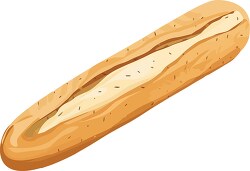loaf of french bread with seeds