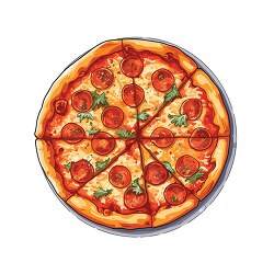 Pixel Piece Pizza Cheese Pepperoni Italian Stock Illustration 2363122345